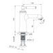 Змішувач для умивальника IMPRESE HYDRANT ZMK031806010 60059 фото 2