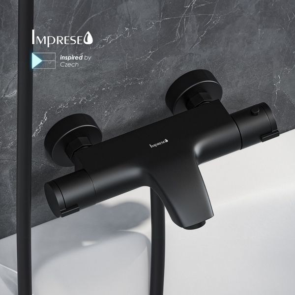 Змішувач для ванни IMPRESE KUCERA f03203410AB, чорний 93781 фото