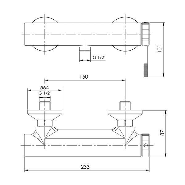 Змішувач для душу IMPRESE BRENTA ZMK091908080, графіт 68959 фото