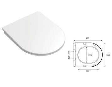 Сидіння для унітазу IMPRESE DOBRY, ROZKOS, LABE duroplast slim slow-closing c06802203/c06310103 97544 фото