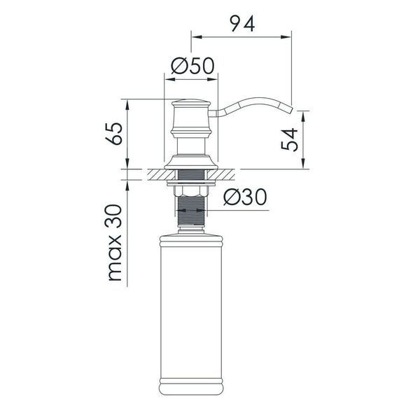 Дозатор рідкого мила IMPRESE PODZIMA LEDOVE ZMK01170130 60730 фото