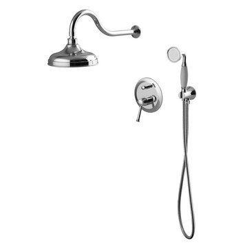 Душова система із змішувачем прихованого монтажу IMPRESE PODZIMA LEDOVE ZMK01170111 56587 фото