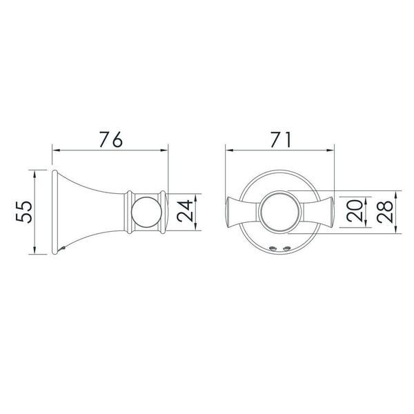 Гачок для ванної кімнати IMPRESE PODZIMA LEDOVE ZMK01170121 56602 фото
