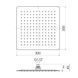 Лійка верхнього душу IMPRESE SQ300SS2, хром 52744 фото 2