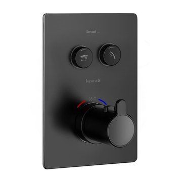 Змішувач прихованого монтажу з термостатом IMPRESE SMART CLICK ZMK101901240, чорний 82174 фото