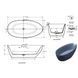 Ванна акрилова IMPRESE BILINA 170x85 IT528 із сифоном 73196 фото 2